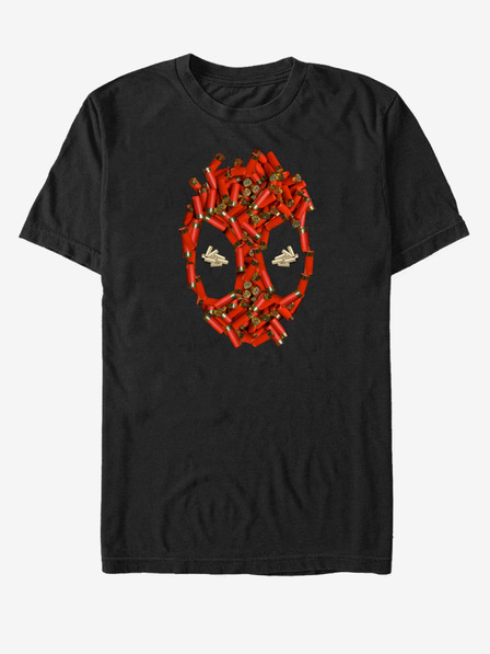 ZOOT.Fan Čierne unisex tričko Marvel škrupinové puzdrá