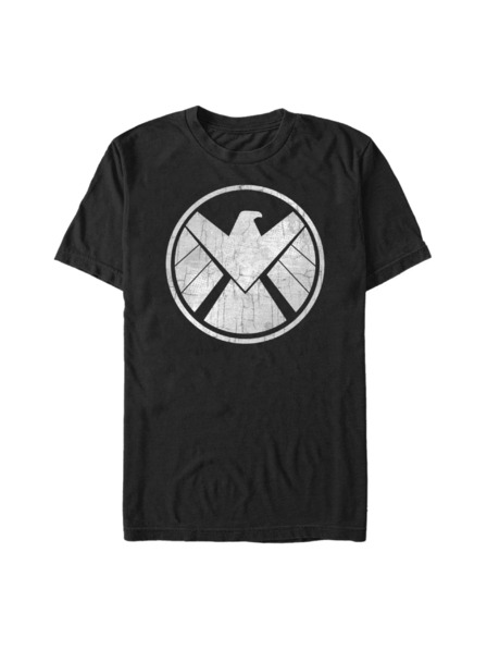ZOOT.Fan Čierne pánske tričko Marvel Crusty Shield