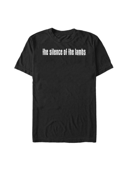 ZOOT.Fan Čierne pánske tričko MGM The Silence Of The Lambs White Logo