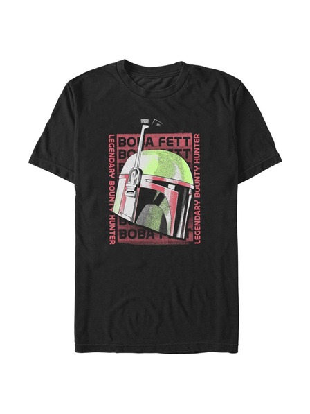 ZOOT.Fan Čierne pánske tričko Star Wars Boba Poster