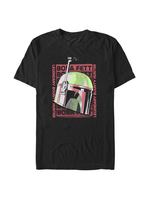 ZOOT.Fan Čierne pánske tričko Star Wars Boba Poster