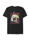 ZOOT.Fan Čierne pánske tričko Star Wars Boba Poster