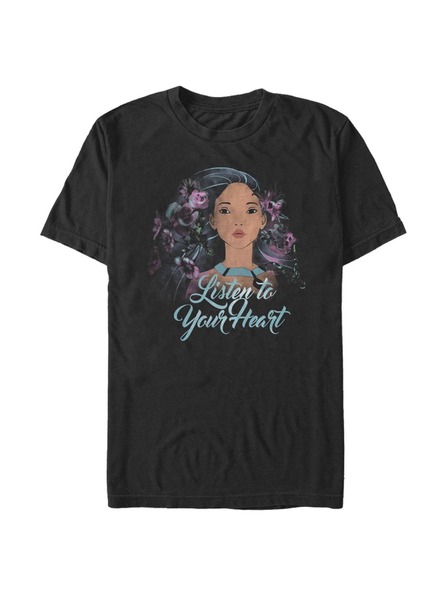 ZOOT.Fan Black Men's T-Shirt Disney Flower Pocahontas