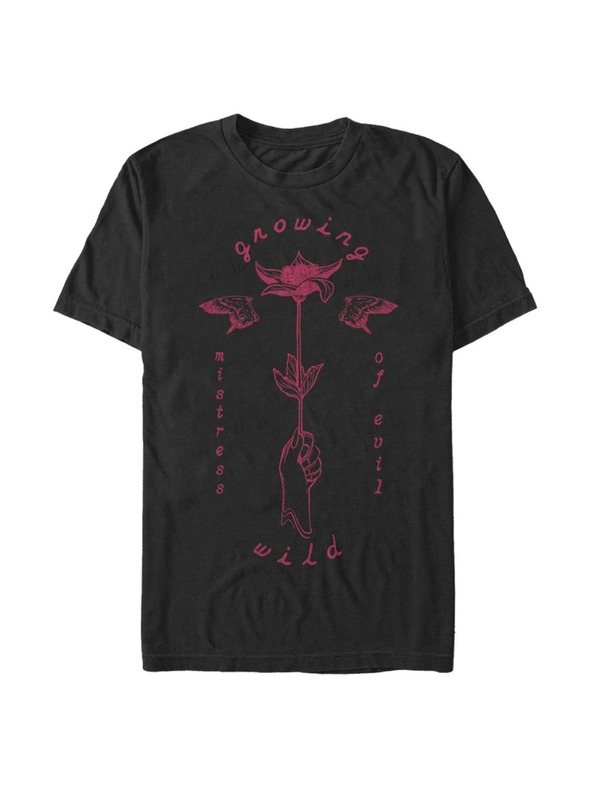 ZOOT.Fan Čierne pánske tričko Disney Growing Wild Rose