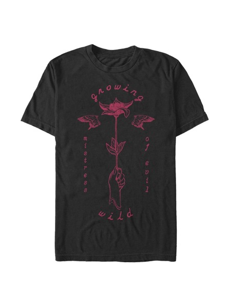 ZOOT.Fan Čierne pánske tričko Disney Growing Wild Rose
