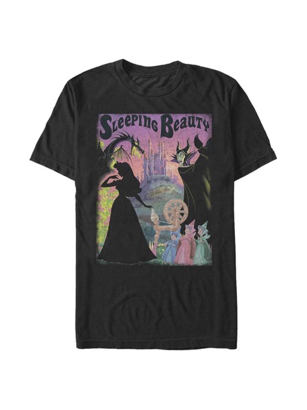 ZOOT.Fan Čierne pánske tričko Disney Sleeping Beauty Poster