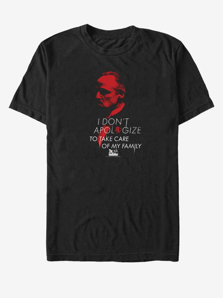 ZOOT.Fan Čierne unisex tričko Paramount I Don't Apologize Bold