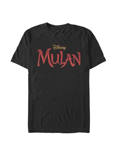 ZOOT.Fan Čierne pánske tričko Disney Mulan Logo