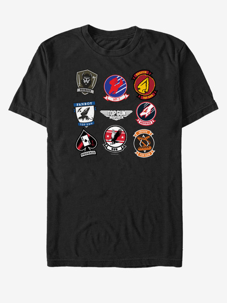 ZOOT.Fan Čierne unisex tričko Paramount Red Eagle