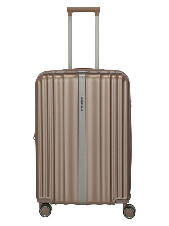 Travelite Cestovný kufor Travelite Paros 4w M Cappuccino