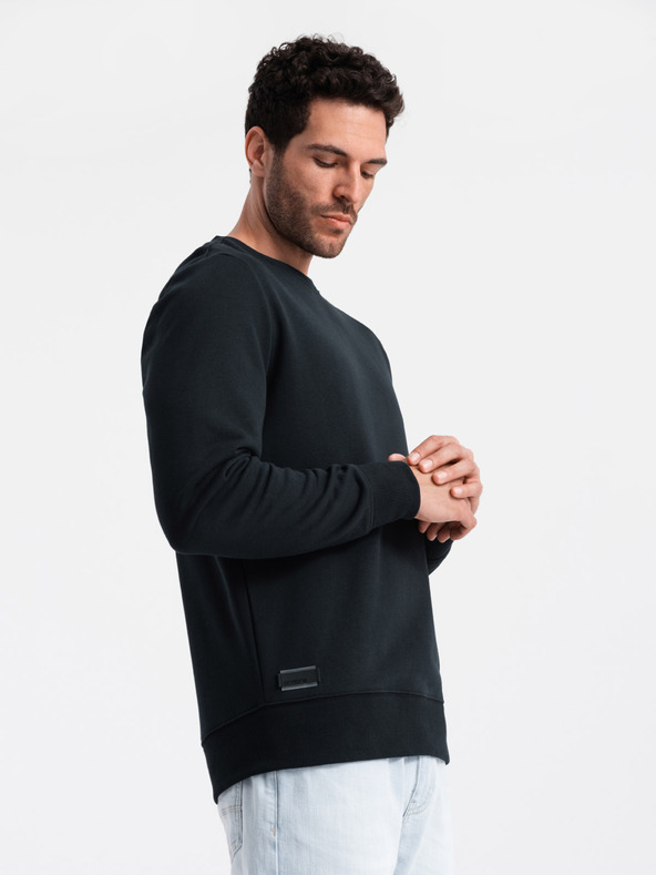 Ombre Clothing Pánska bavlnená mikina BASIC Ombre Clothing