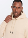 Ombre Clothing Pánska bavlnená klokania mikina BASIC s kapucňou Ombre Clothing