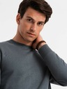 Ombre Clothing Pánska bavlnená mikinová súprava BASIC grafitová Ombre Clothing