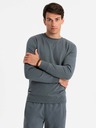 Ombre Clothing Pánska bavlnená mikinová súprava BASIC grafitová Ombre Clothing