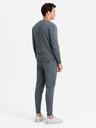 Ombre Clothing Pánska bavlnená mikinová súprava BASIC grafitová Ombre Clothing
