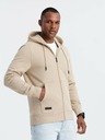 Ombre Clothing Pánska bavlnená mikina BASIC so zipsom Ombre Clothing