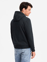 Ombre Clothing Pánska bavlnená klokania mikina BASIC s kapucňou Ombre Clothing
