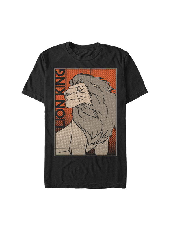 ZOOT.Fan Black Men's T-Shirt Disney Comic King