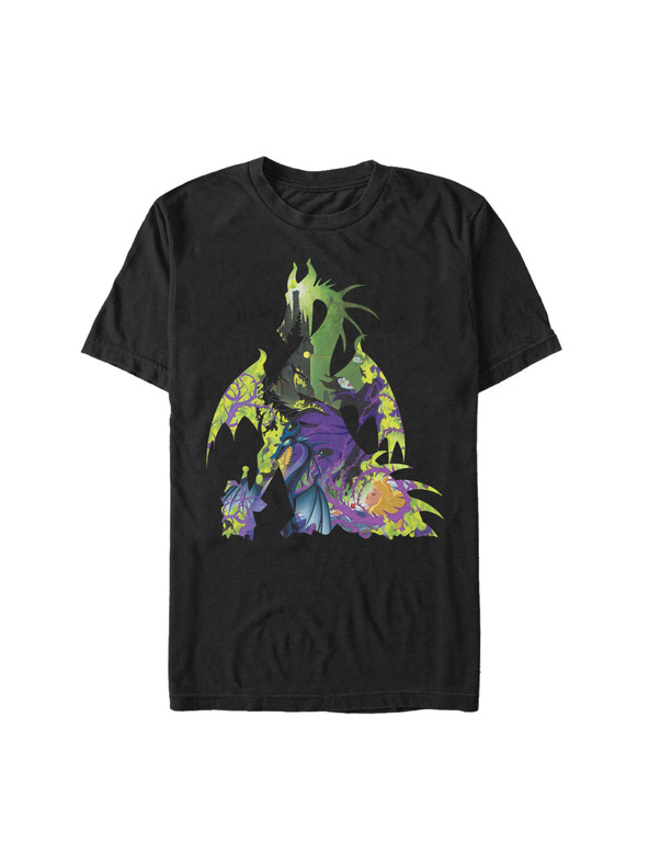 ZOOT.Fan Čierne pánske tričko Disney Dragon Form