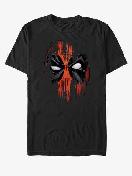 ZOOT.Fan Čierne unisex tričko Marvel Maľovaná tvár