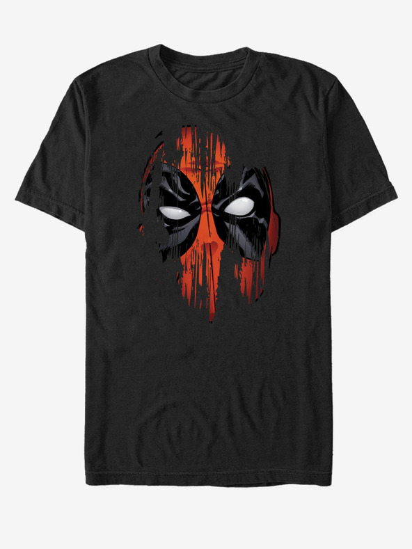 ZOOT.Fan Čierne unisex tričko Marvel Maľovaná tvár