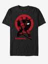 ZOOT.Fan Čierne Unisex tričko Marvel Samurai Deadpool
