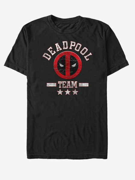 ZOOT.Fan Čierne unisex tričko Marvel Deadpool Team Stuff