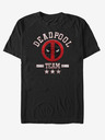 ZOOT.Fan Čierne unisex tričko Marvel Deadpool Team Stuff