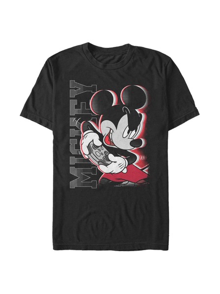 ZOOT.Fan Čierne pánske tričko Disney Classics Mickey Gamer