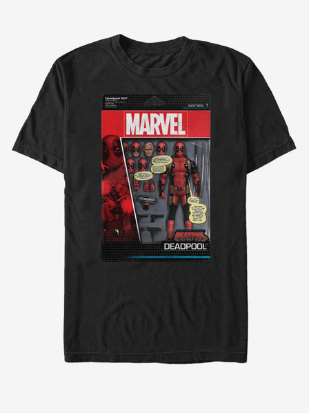 ZOOT.Fan Čierne unisex tričko Marvel DeadPool Toy Soldier