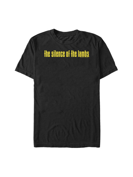 ZOOT.Fan Čierne pánske tričko MGM The Silence Of The Lambs Yellow Logo