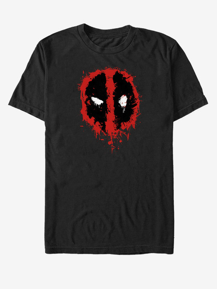 ZOOT.Fan Čierne unisex tričko Marvel Deadpool Splatter Icon
