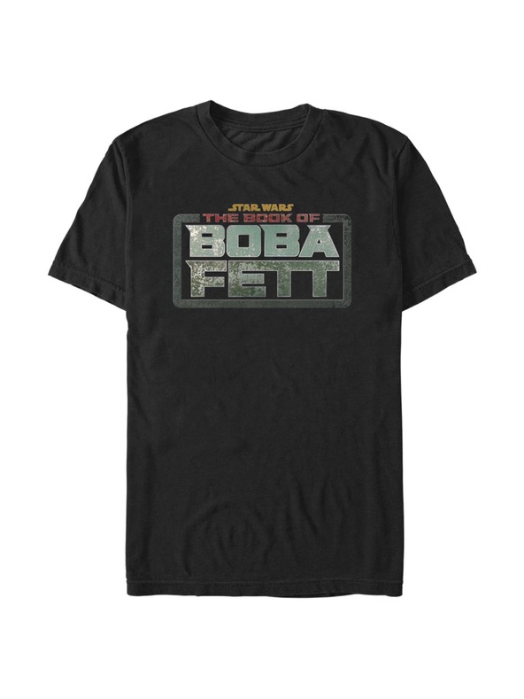 ZOOT.Fan Čierne pánske tričko Star Wars Boba Fett Main Logo