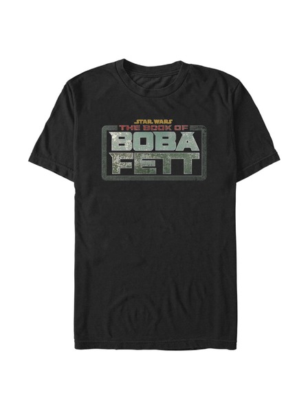 ZOOT.Fan Čierne pánske tričko Star Wars Boba Fett Main Logo