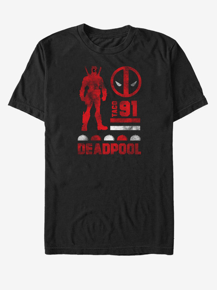 ZOOT.Fan Čierne unisex tričko Marvel Deadpool Sil