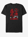 ZOOT.Fan Čierne unisex tričko Marvel Deadpool Sil