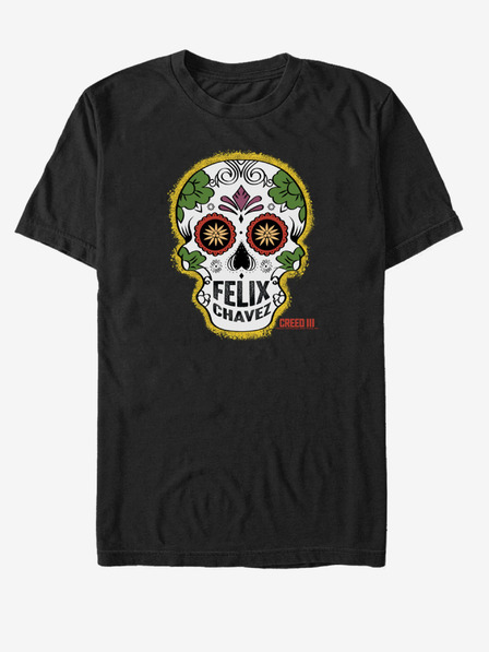 ZOOT.Fan Čierne unisex tričko ZOOT.Fan MGM Chavez Skull