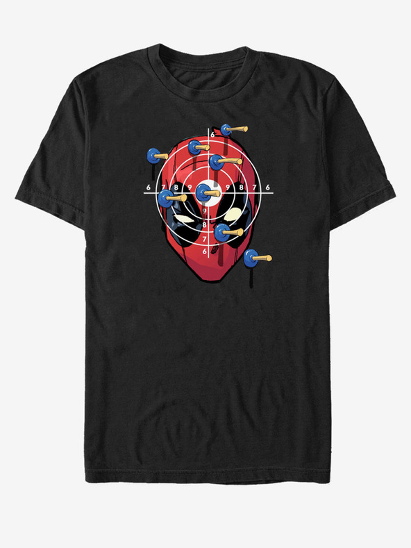 ZOOT.Fan Čierne unisex tričko Marvel Target Practice