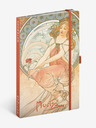 NOTIQUE NOTIQUE Poznámky Alfons Mucha - Maľba, linajkované, 13 x 21 cm