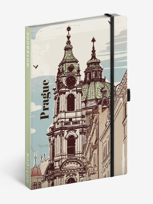NOTIQUE NOTIQUE Poznámky Praha, linajkované, 13 x 21 cm