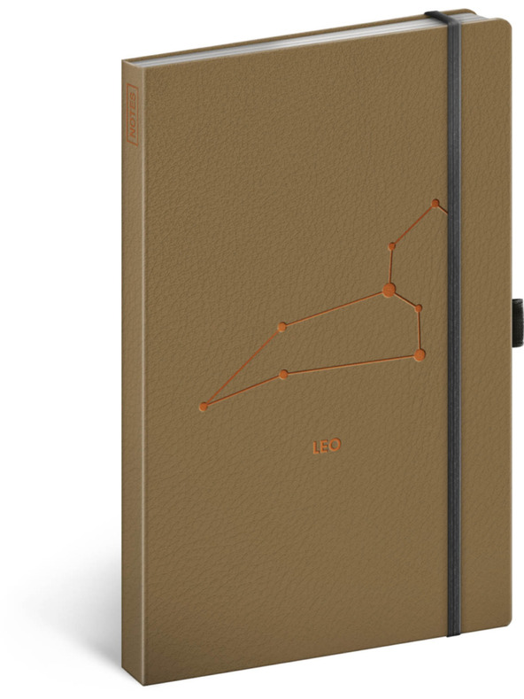 NOTIQUE NOTIQUE Poznámky Zodiak Lev, linajkované, 13 x 21 cm BAAGL