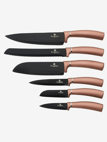 Berlingerhaus BERLINGERHAUS Rosegold Metallic Line sada šiestich nožov s nepriľnavým povrchom