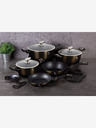 Berlingerhaus Kastról s mramorovým povrchom 20 cm Shiny Black Collection 2 pokrievky BERLINGERHAUS