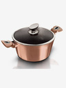 Berlingerhaus Kastról s mramorovým povrchom a pokrievkou 24 cm Rosegold Metallic Line BERLINGERHAUS