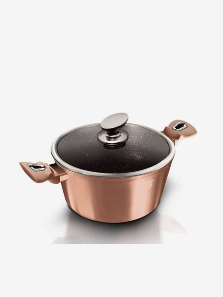 Berlingerhaus Kastról s mramorovým povrchom a pokrievkou 30 cm Rosegold Metallic Line BERLINGERHAUS