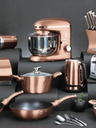 Berlingerhaus Kastról s mramorovým povrchom a pokrievkou 30 cm Rosegold Metallic Line BERLINGERHAUS