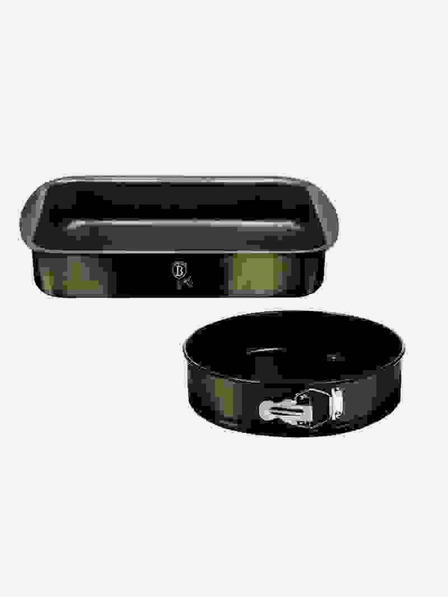 Berlingerhaus Sada plechov na pečenie s titánovým nepriľnavým povrchom 2 ks Shiny Black Edition BERLINGERHAUS