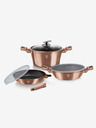 Berlingerhaus Súprava riadu s mramorovým povrchom 6 ks Rosegold Metallic Line BERLINGERHAUS