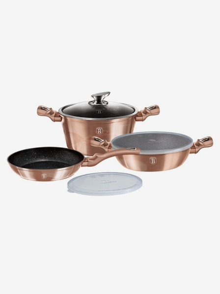 Berlingerhaus Súprava riadu s mramorovým povrchom 6 ks Rosegold Metallic Line BERLINGERHAUS