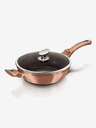 Berlingerhaus Hlboká panvica s mramorovým povrchom a pokrievkou 28 cm Rosegold Metallic Line BERLINGERHAUS